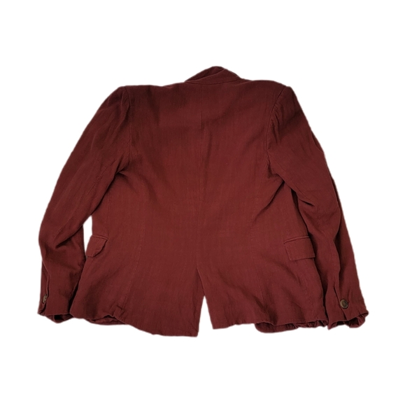 Forever 21 Burgundy Blazer Jacket Medium - Picture 3 of 9